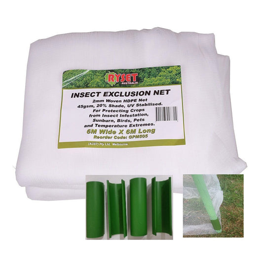 6 x 6 metre Insect Exclusion Netting and Clamps - fits both Tree Frames and Tall Frame