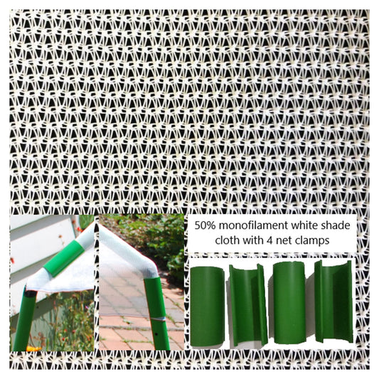 Shade Cloth (1.8 x 2M) and Clamps