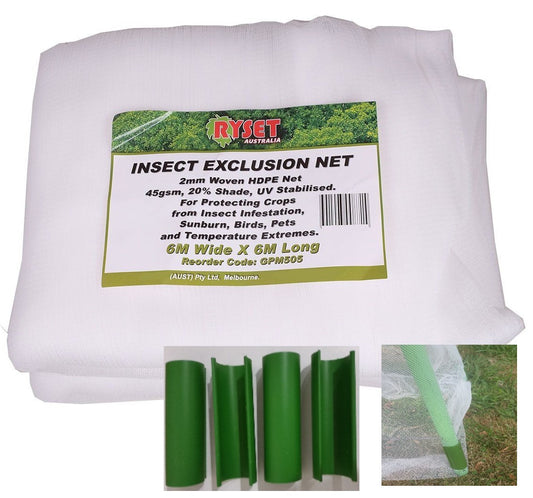 6 x 6 metre Insect Exclusion Netting and Clamps - fits both Tree Frames and Tall Frame