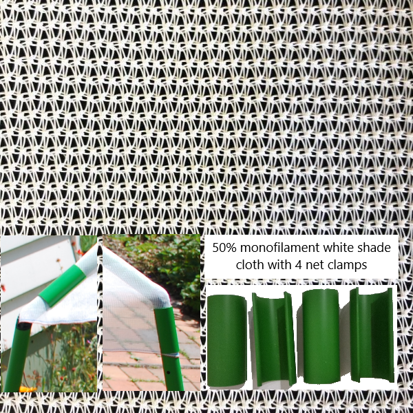 Shade Cloth (1.8 x 2M) and Clamps