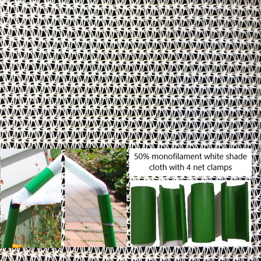 Shade Cloth (1.8 x 2M) and Clamps
